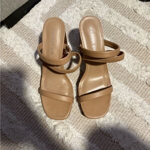 Madden Girl Strappy Tan Heels